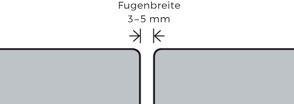 Pflastersteine nicht press verlegen, sondern unbedingt die normgerechte Fugenbreite von 3 – 5 mm einhalten! Image